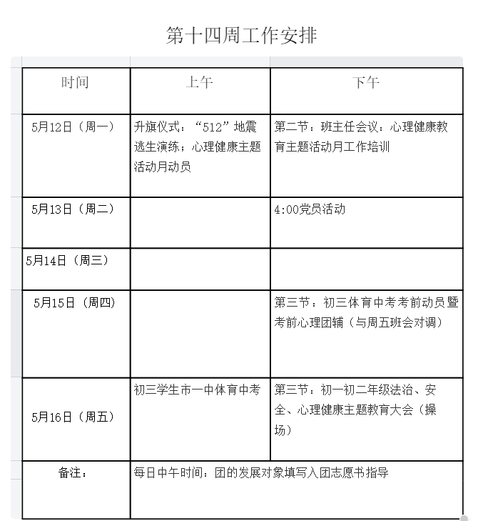 第十四周工作安排.png